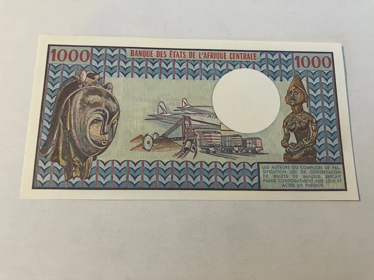 Billede 2 - 1000 Francs Gabon