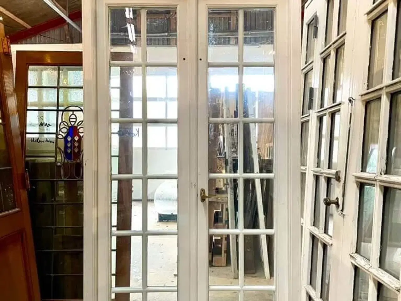 Billede 2 - Smuk, dobbelt terrassedør m. koblede rammer