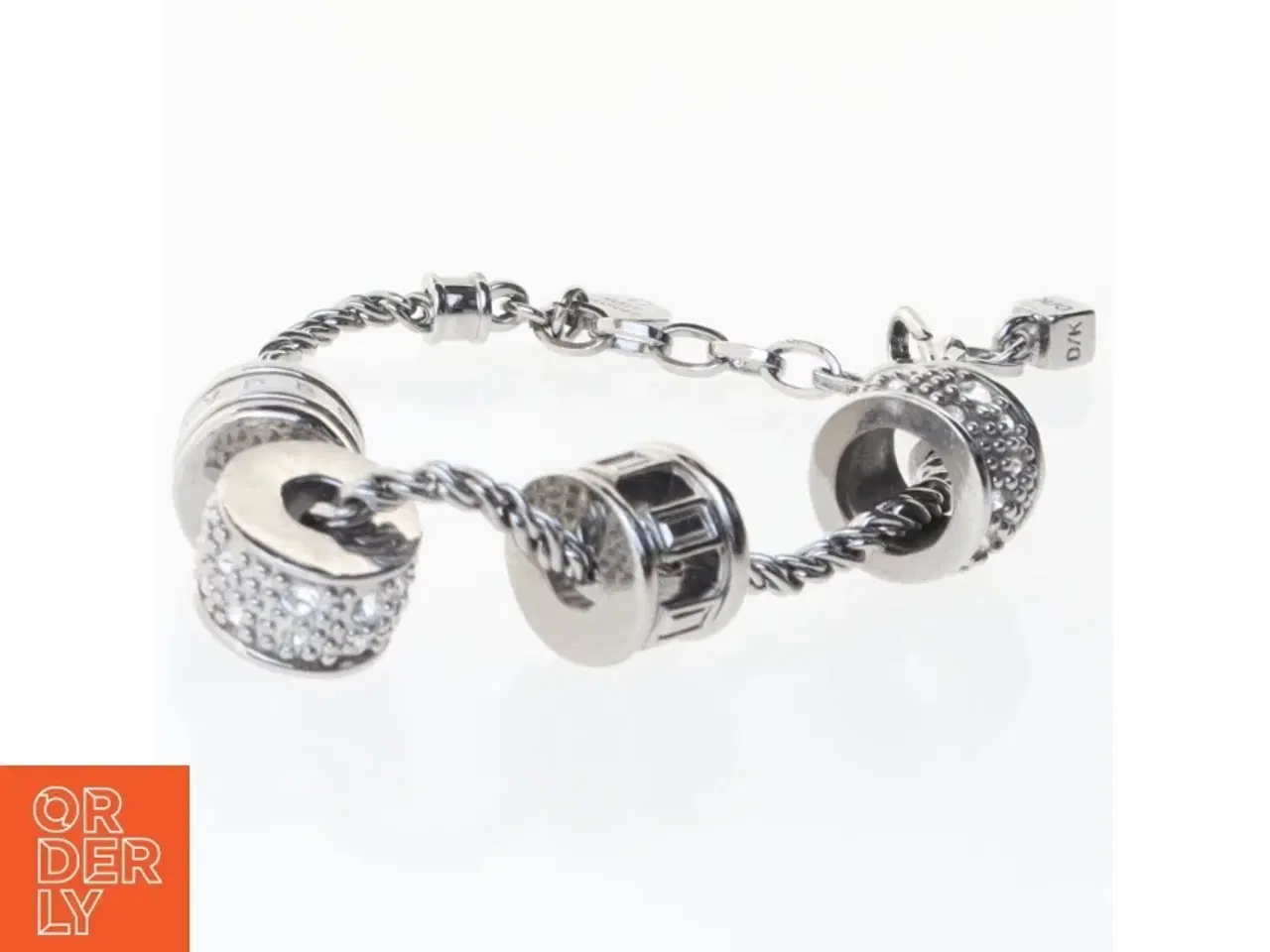 Billede 1 - Sølv armbånd med charms fra Dyrberg Kern (str. 24 cm)