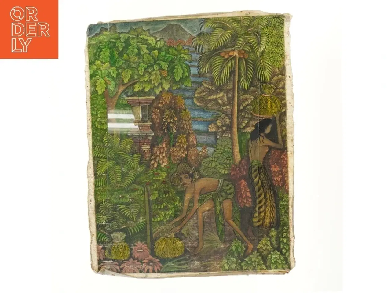 Billede 1 - Handmalet vægmaleri med landskabsdesign (str. 63,5x48 cm)