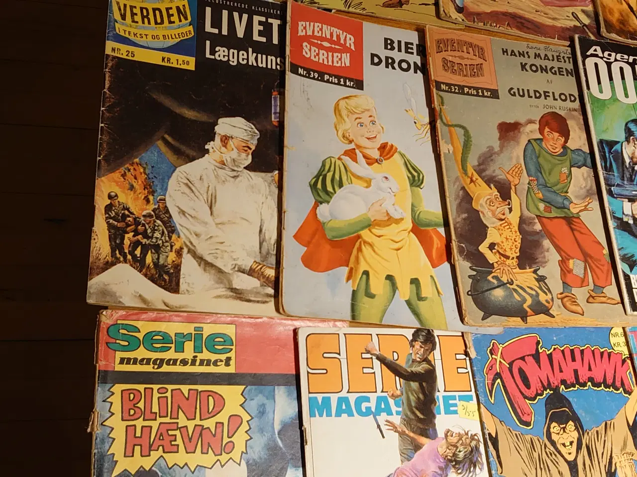 Billede 2 - 55 stk gamle seriemagasiner/tegneserier.