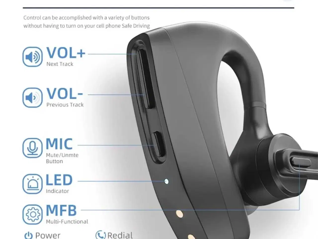 Billede 2 - Stærk Bluetooth Headset 