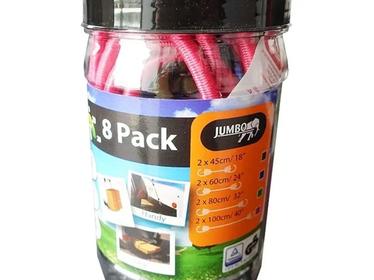 Billede 1 - Bagagestropper sæt med 8 stk