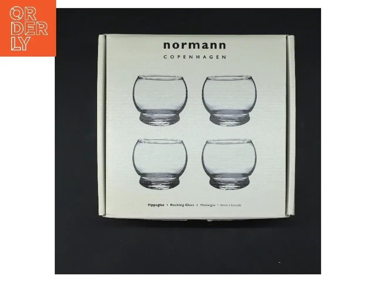 Billede 2 - NYE Normann Copenhagen vippeglas sæt fra Normann Copenhagen (str. Ø 7 cm længde 8 cm)