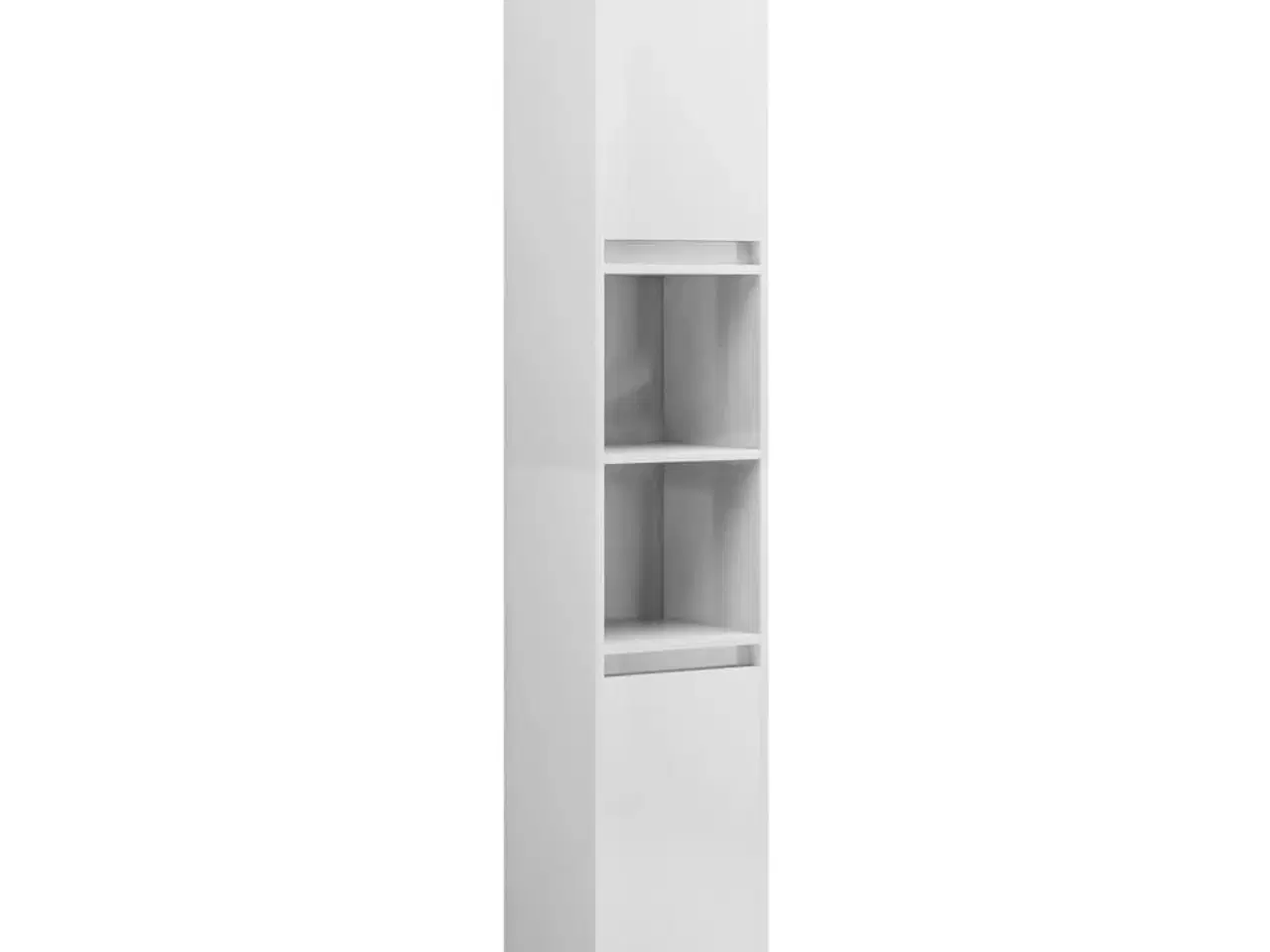 Billede 2 - Badeværelsesskab 30x30x183,5 cm spånplade hvid højglans