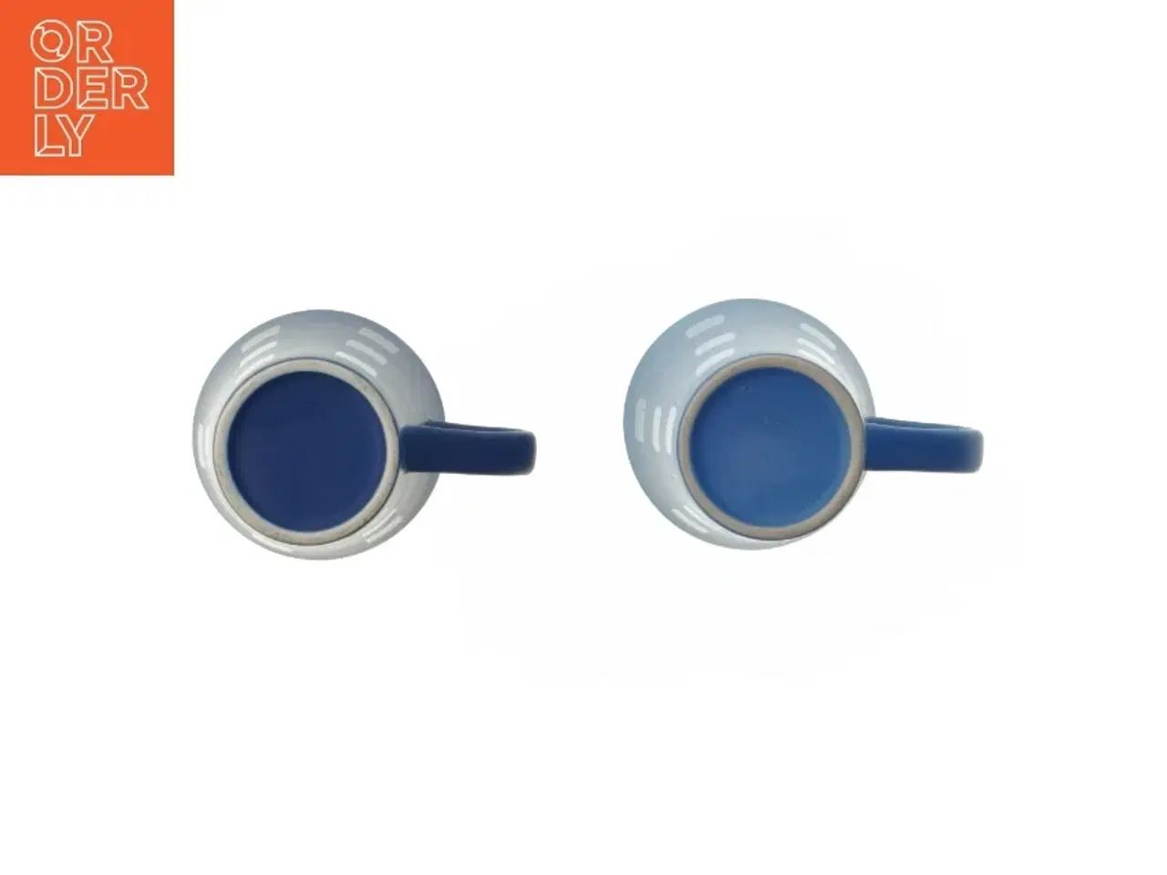 Billede 3 - Blå keramiske krus (str. 11 cm)