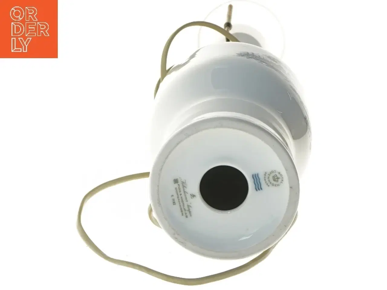 Billede 4 - Bordlampe med porcelænsfod fra Royal Copenhagen (str. 45 cm)