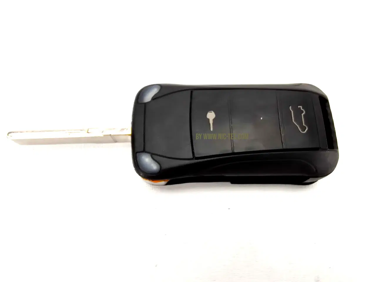 Billede 1 - Porsche nøgle repkit 2 knaps Folde Nøgle for cayenne Mf.