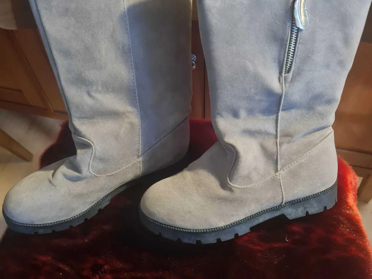 Billede 7 - Grå varme støvler str 38
