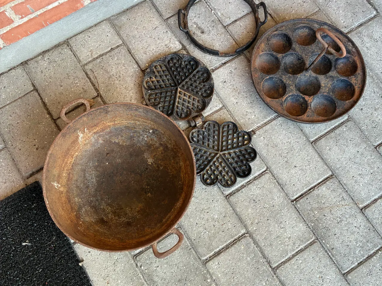 Billede 4 - 3stk støbejern gamle 