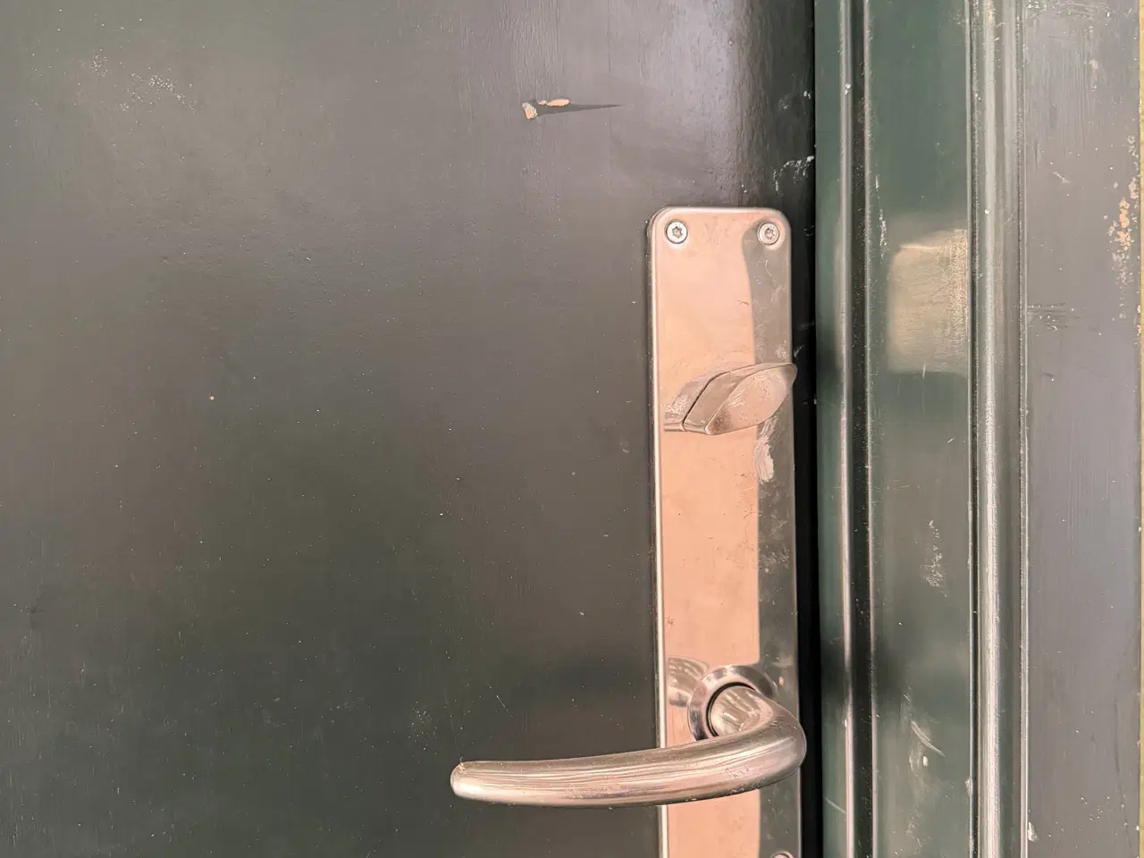 Billede 2 - Grøn & hvid Bøjsø hoveddør m. 1 glas  