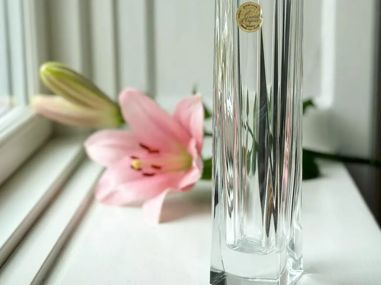 Billede 1 - Cristal d'Arques, facetteret krystalvase, Frankrig, NB