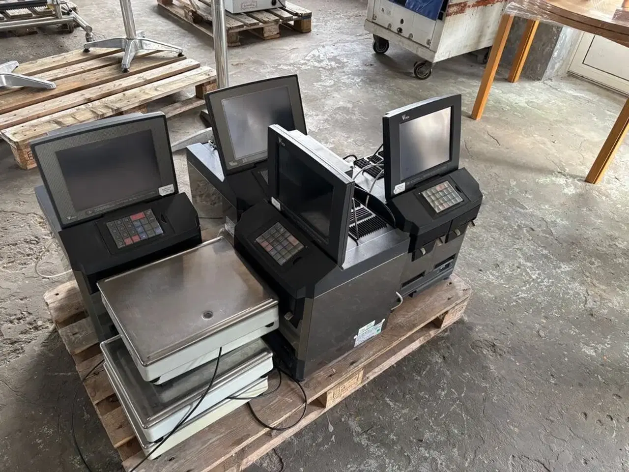 Billede 1 - 4 stk. DIGI DPS-4600 vægte med dobbelt printere