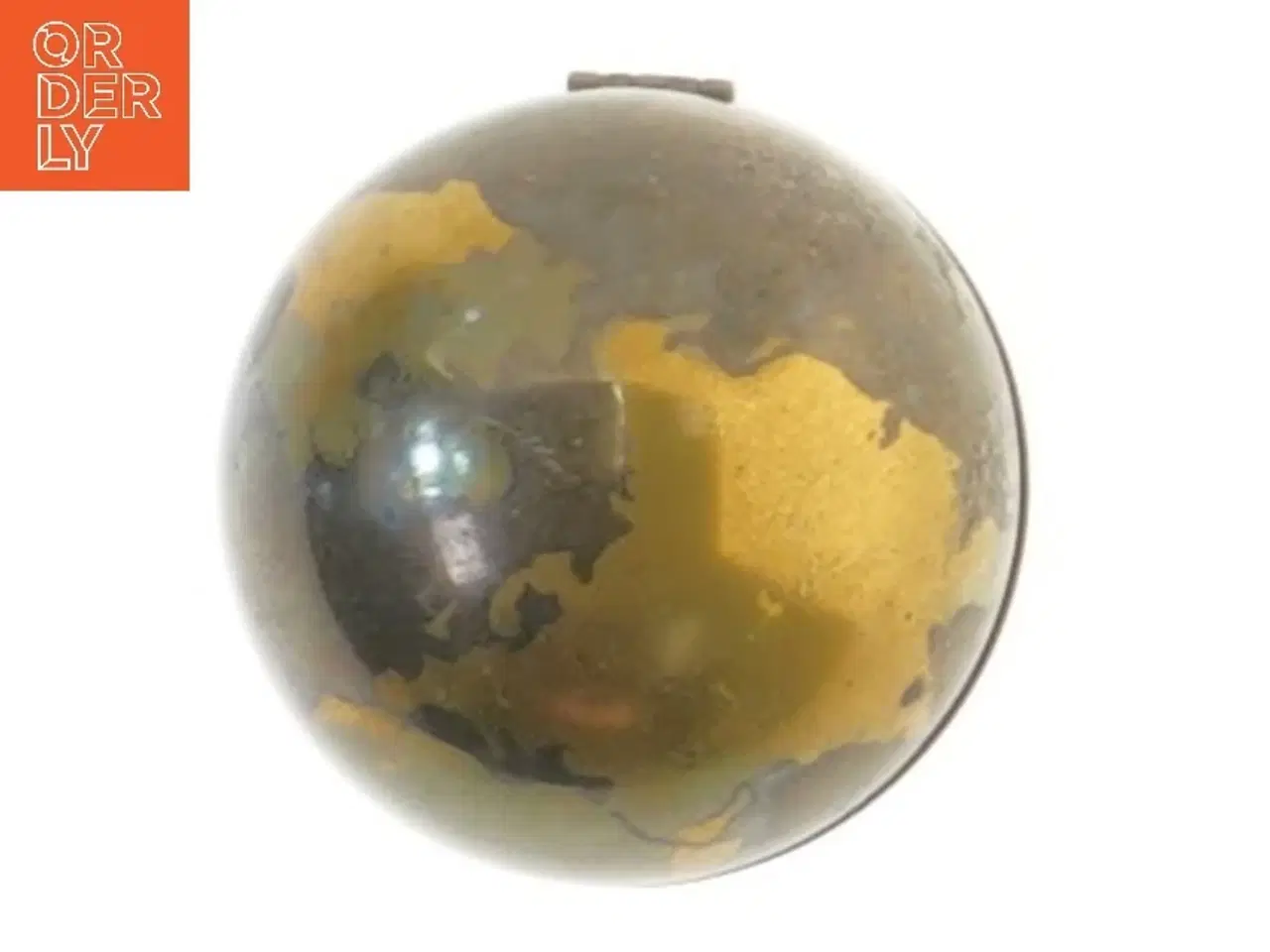 Billede 2 - Vintage pudderdåse på fod, formet som globus (str. 8 cm)