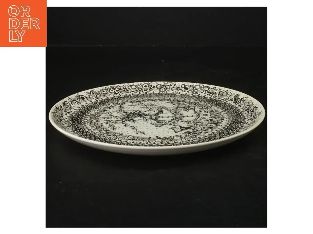 Billede 2 - Dekorativ tallerken med mønster fra Bjørn Wiinblad (str. Ø 22 cm)