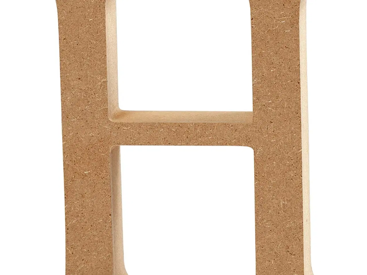 Billede 1 - Stort Træbogstav 'H' - 13 cm Høj, 2 cm Tykkelse