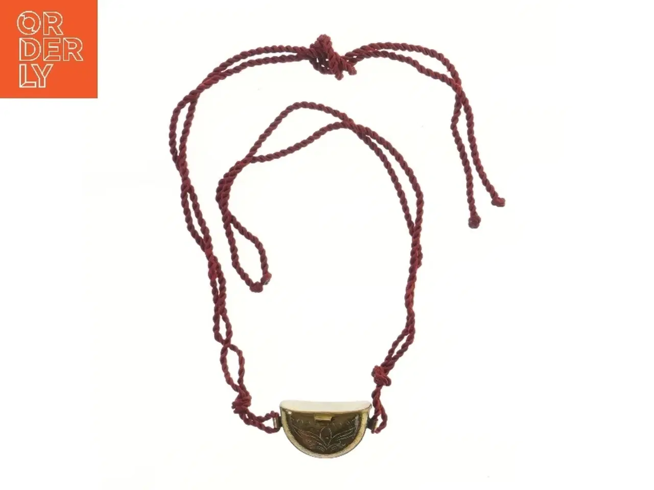 Billede 1 - Antik messingtaske med bælte snor (str. 8,5x4,5x4,5 cm)