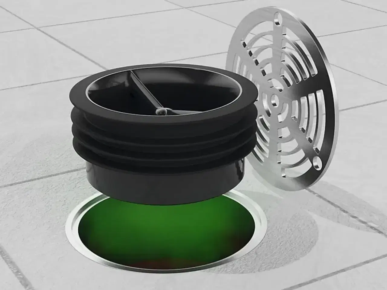 Billede 1 - Green Drain GD4 – Selvrensende vandlås