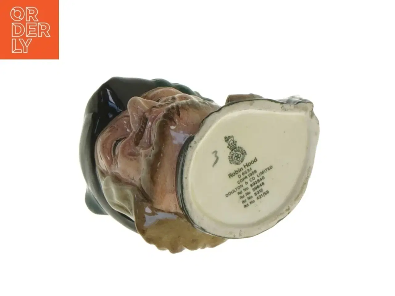 Billede 5 - Keramisk kande formet som hoved fra Royal Doulton (str. 9 cm)