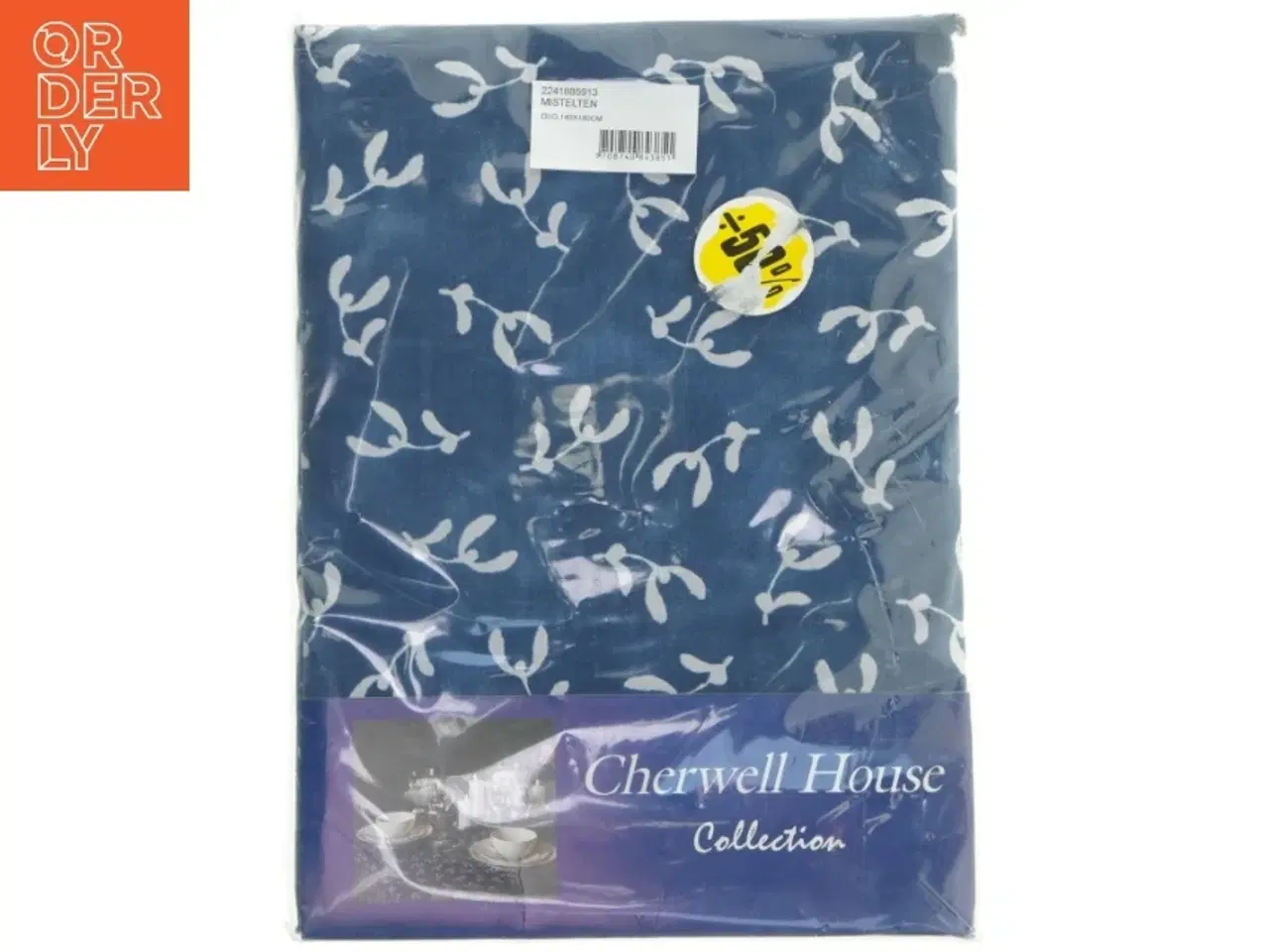 Billede 1 - Dug med mistelten motiv (str. 140x180 cm)