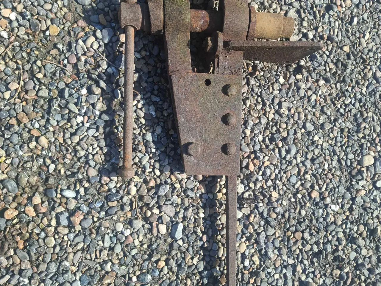 Billede 1 - Stor antik skruestik 