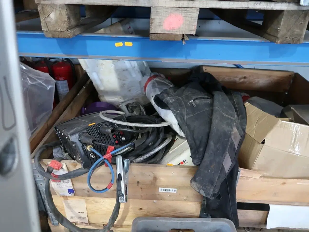 Billede 1 - Palle med svejseværk, div. Svejseslanger (defekt)