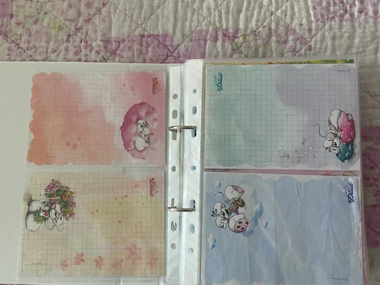 Billede 1 - Diddl papir i mappe