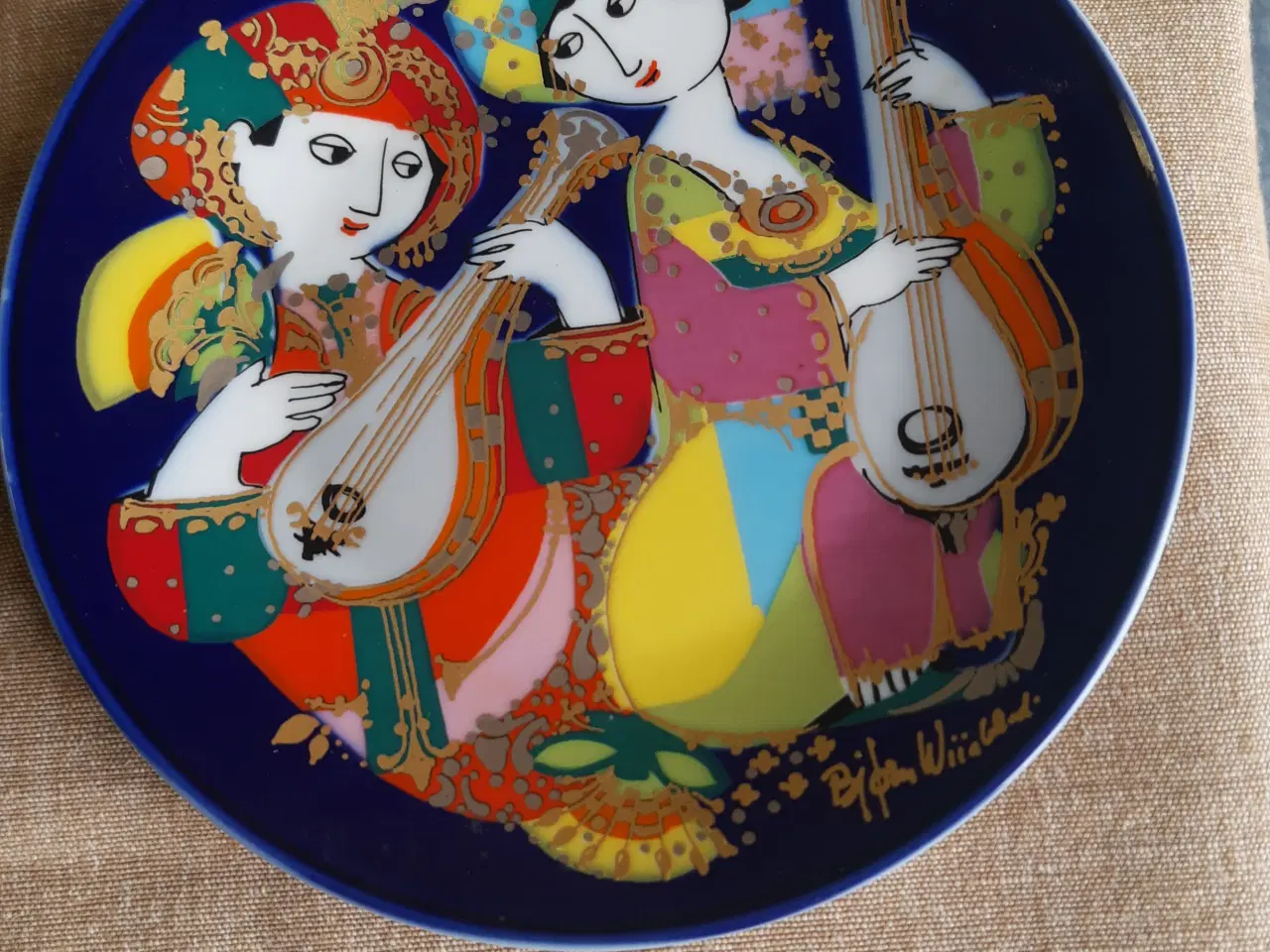 Billede 1 - Bjørn Wiinblad Aladdin platte, Rosenthal porcelæn.