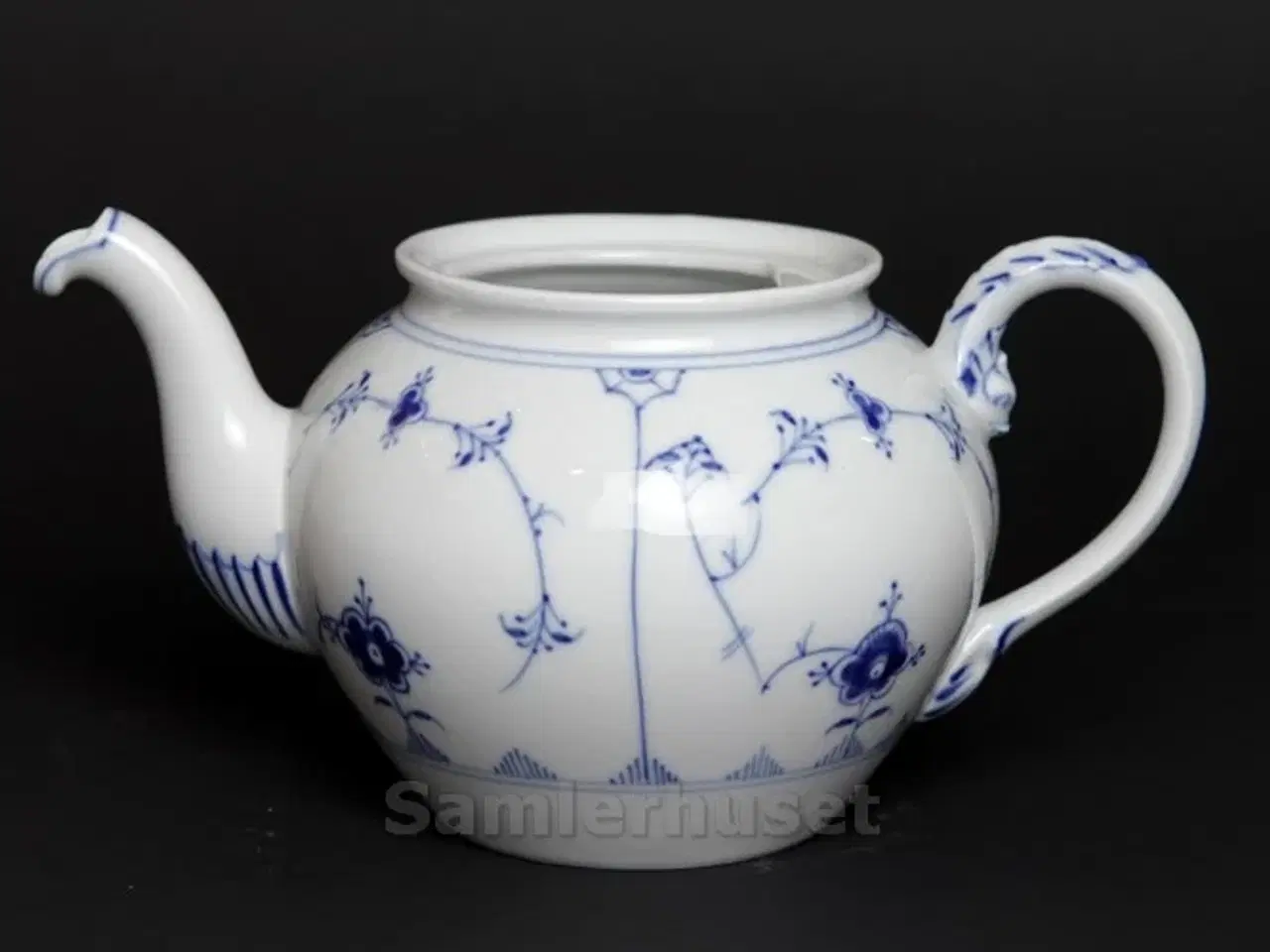 Billede 1 - Blåmalet Thepotte Ny - UDEN LÅG