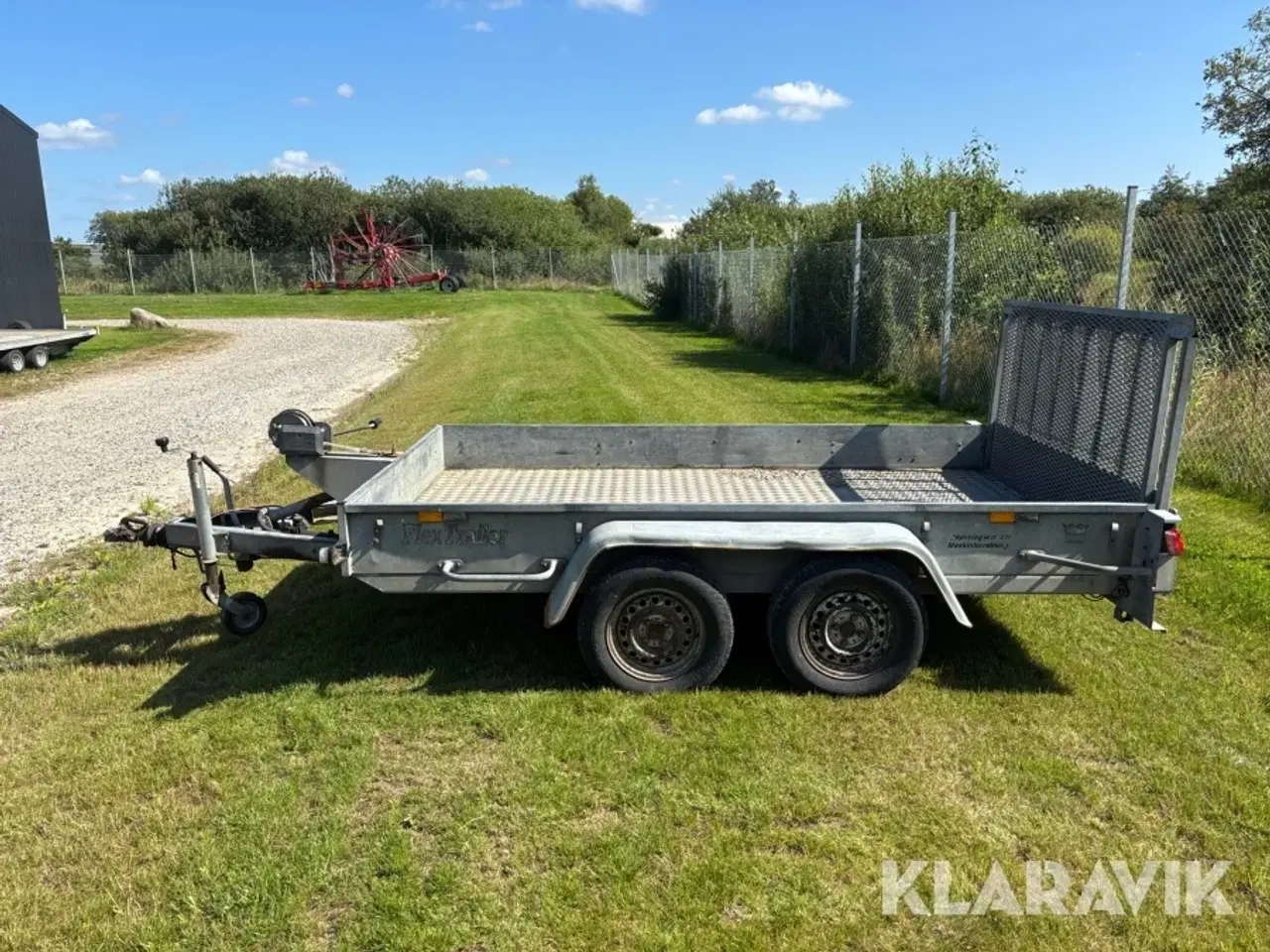 Billede 2 - Maskintrailer FlexTrailer 2000 kg med tip, rampe og alu bund