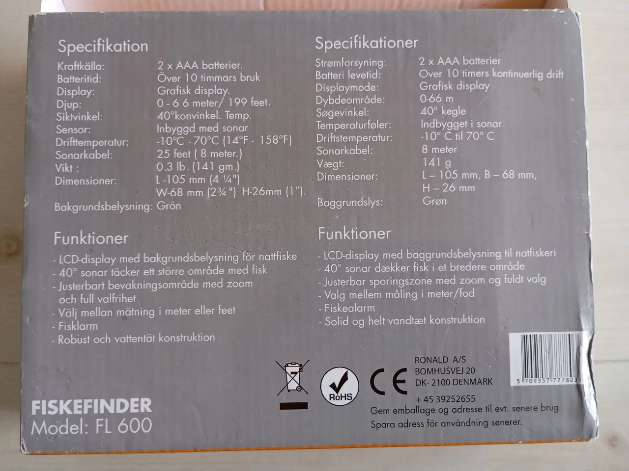 Billede 8 - Fishfinder. Ekkolod. Fiskefinder 