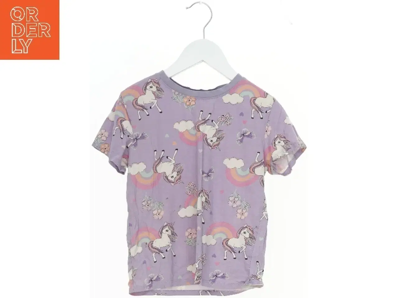 Billede 1 - T-shirt med enhjørningeprint fra H&M (str. 122)