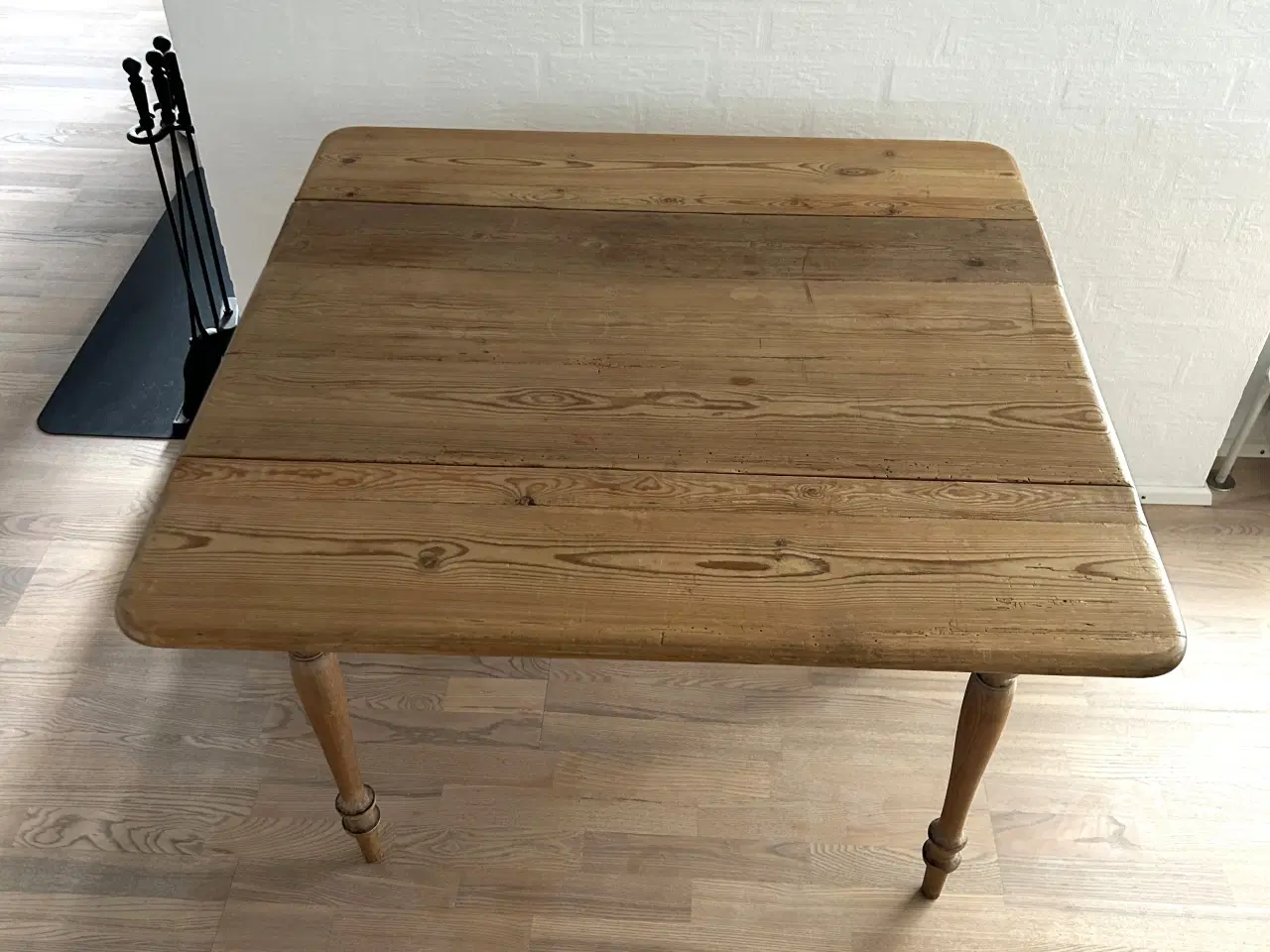 Billede 2 - Klapbord i fyrretræ, antik