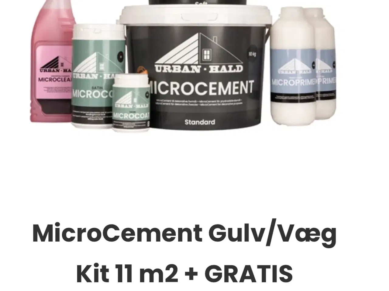 Billede 3 - Microcement kit 11 m2 fra Urban Hald (uåbnet)