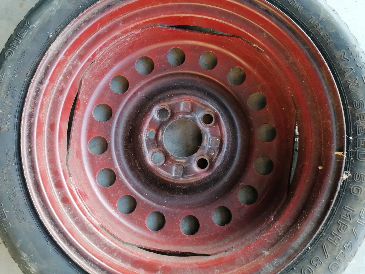 Billede 7 - Reservehjul / Nødhjul 16" SAAB Opel Peugeot