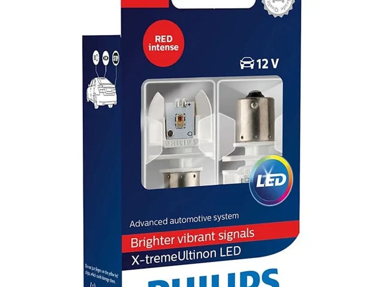 Billede 1 - Philips X-tremeUltinon P21W 12V LED stop rød - Sæt
