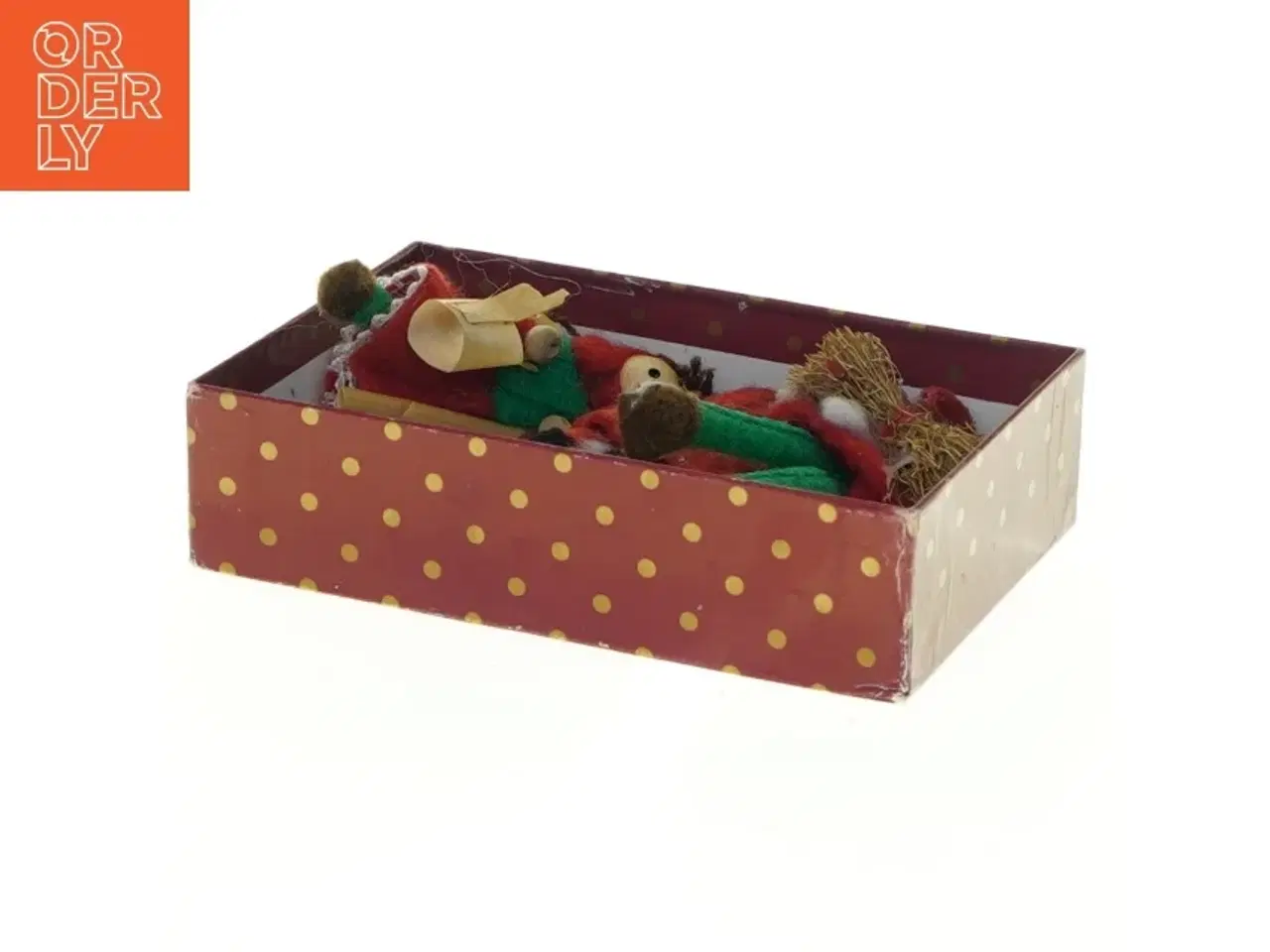 Billede 4 - Julepynt figurer i træ og filt (str. 6,5 x 4)