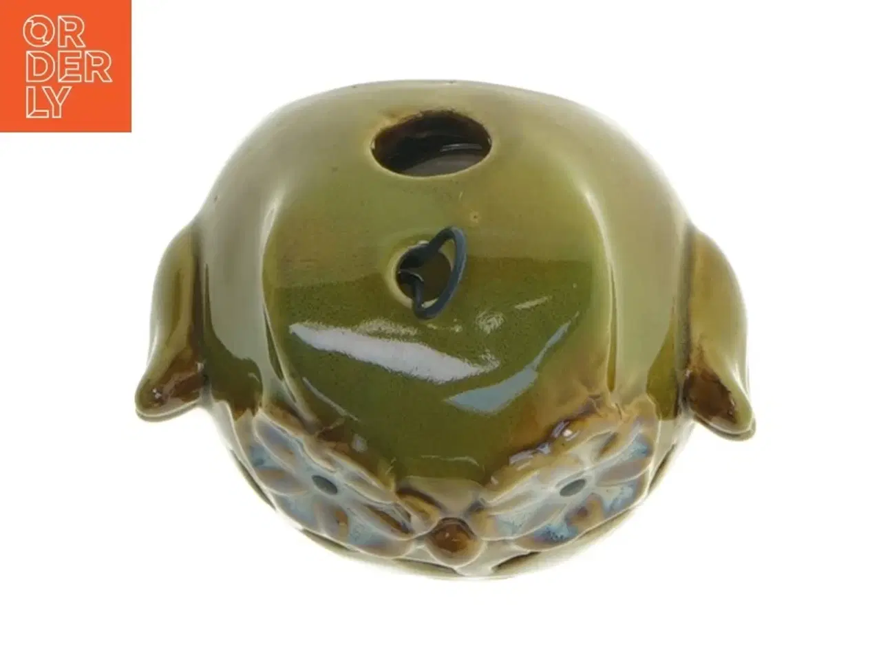 Billede 6 - Uglerformet keramisk fyrfadsstage (str. 9 cm)