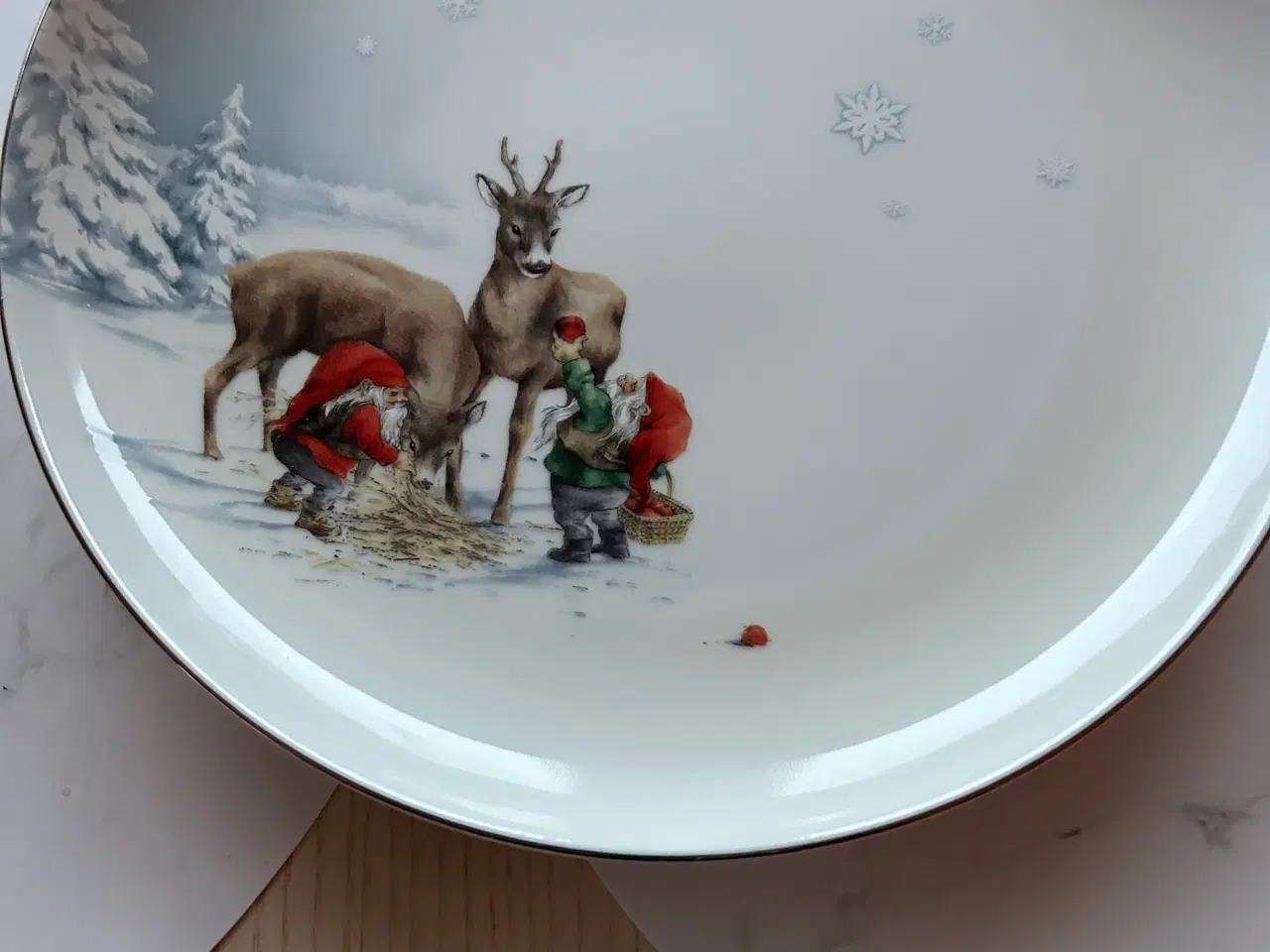 Billede 1 - Spise stell 4 kløver nisse stell