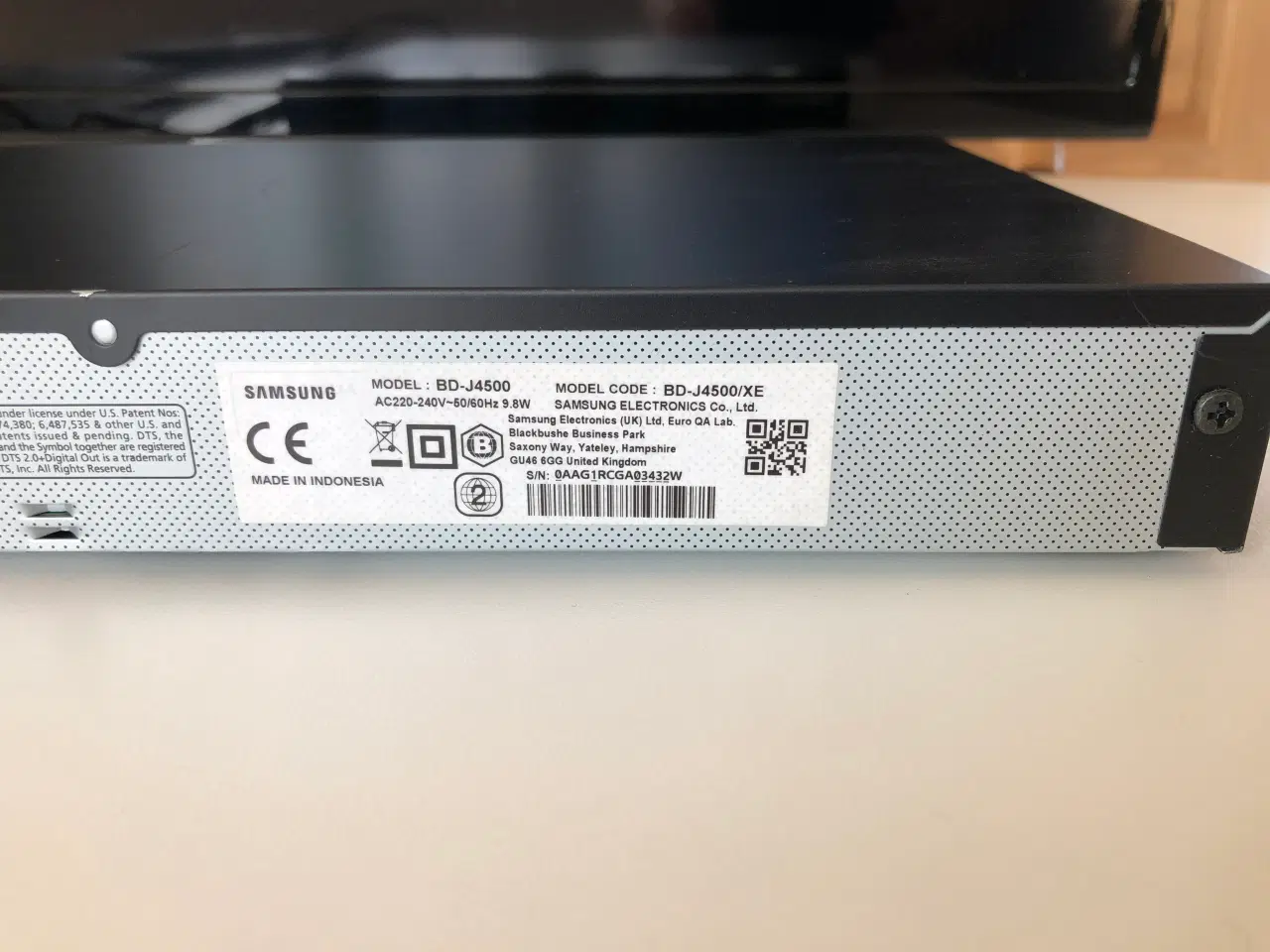 Billede 9 - SOLGT!!! Samsung BD-J4500 BluRay/DVD afspiller