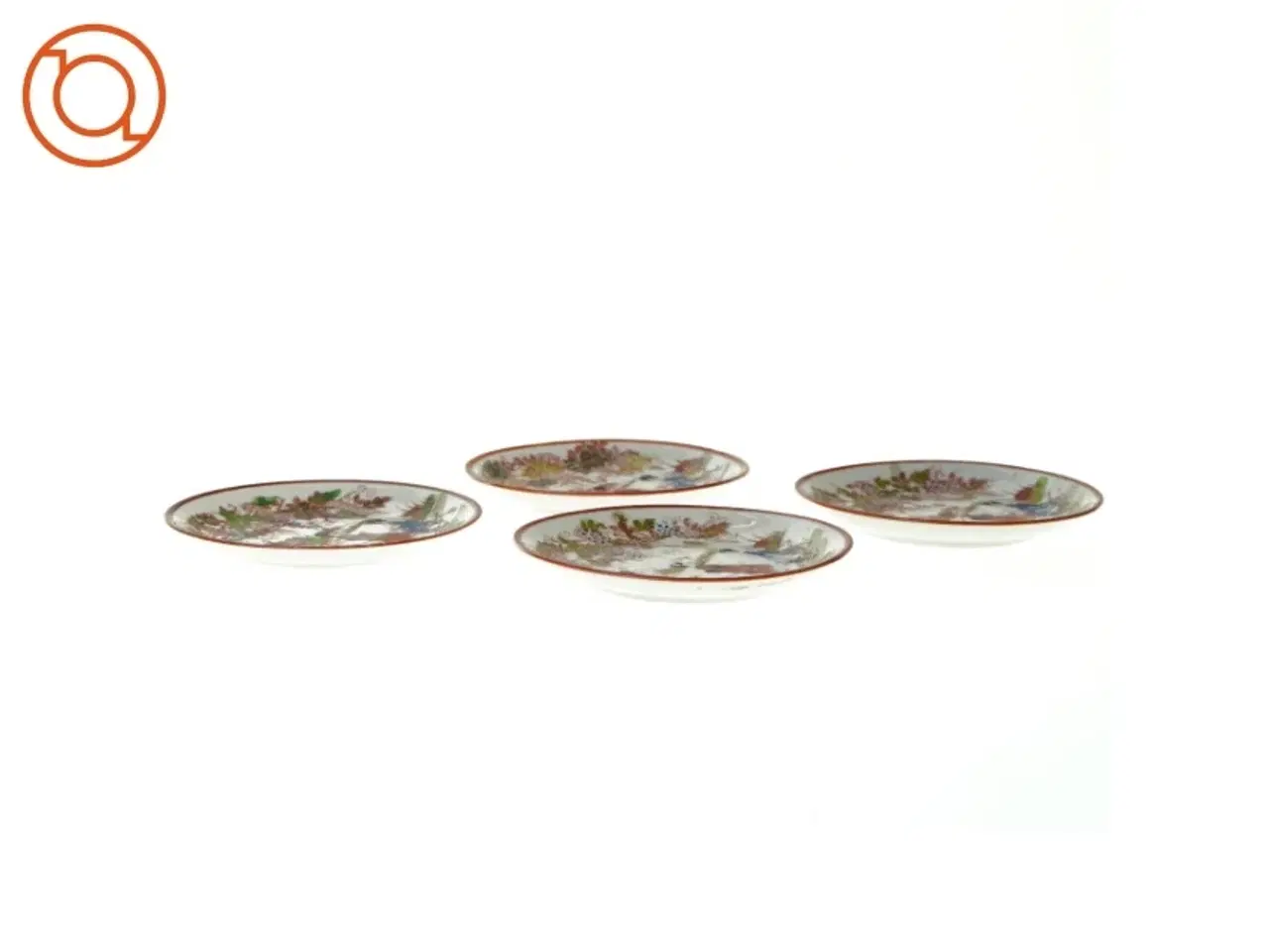 Billede 3 - Små tallerkener, med asiatisk motiv (str. 13 cm)
