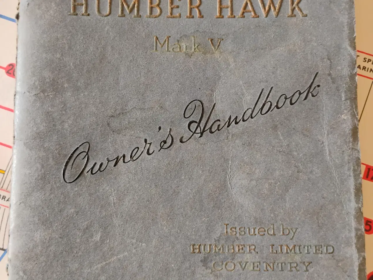 Billede 1 - Instruktionsbog til Humber Hawk