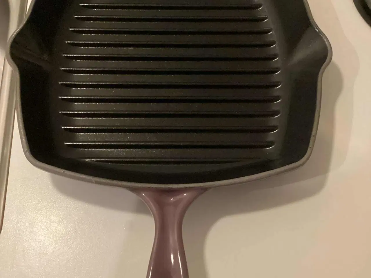 Billede 2 - Pæn og velholdt Le Creuset støbejerns grillpande