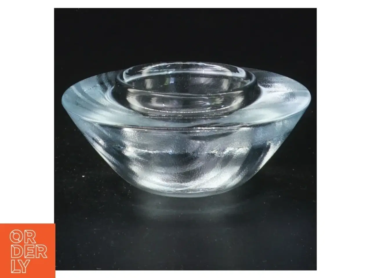 Billede 1 - Gennemsigtig glas skål