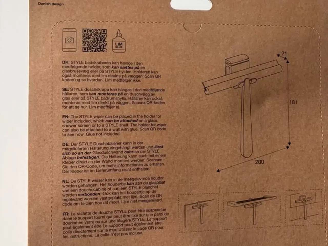 Billede 2 - Pressalit Style bruseskraber, krom