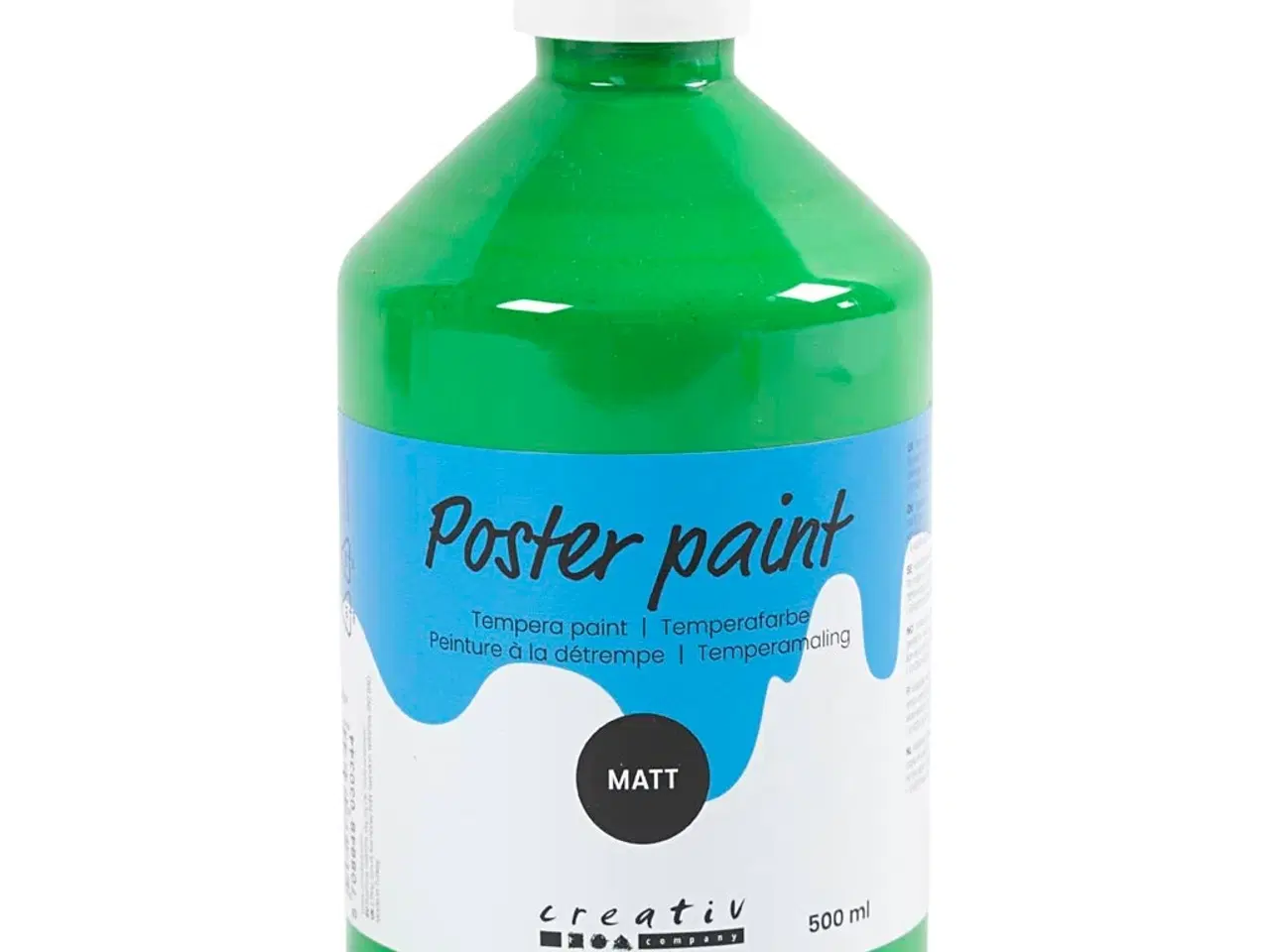 Billede 1 - Temperamaling Mat, grøn, 500ml/ 1 fl.