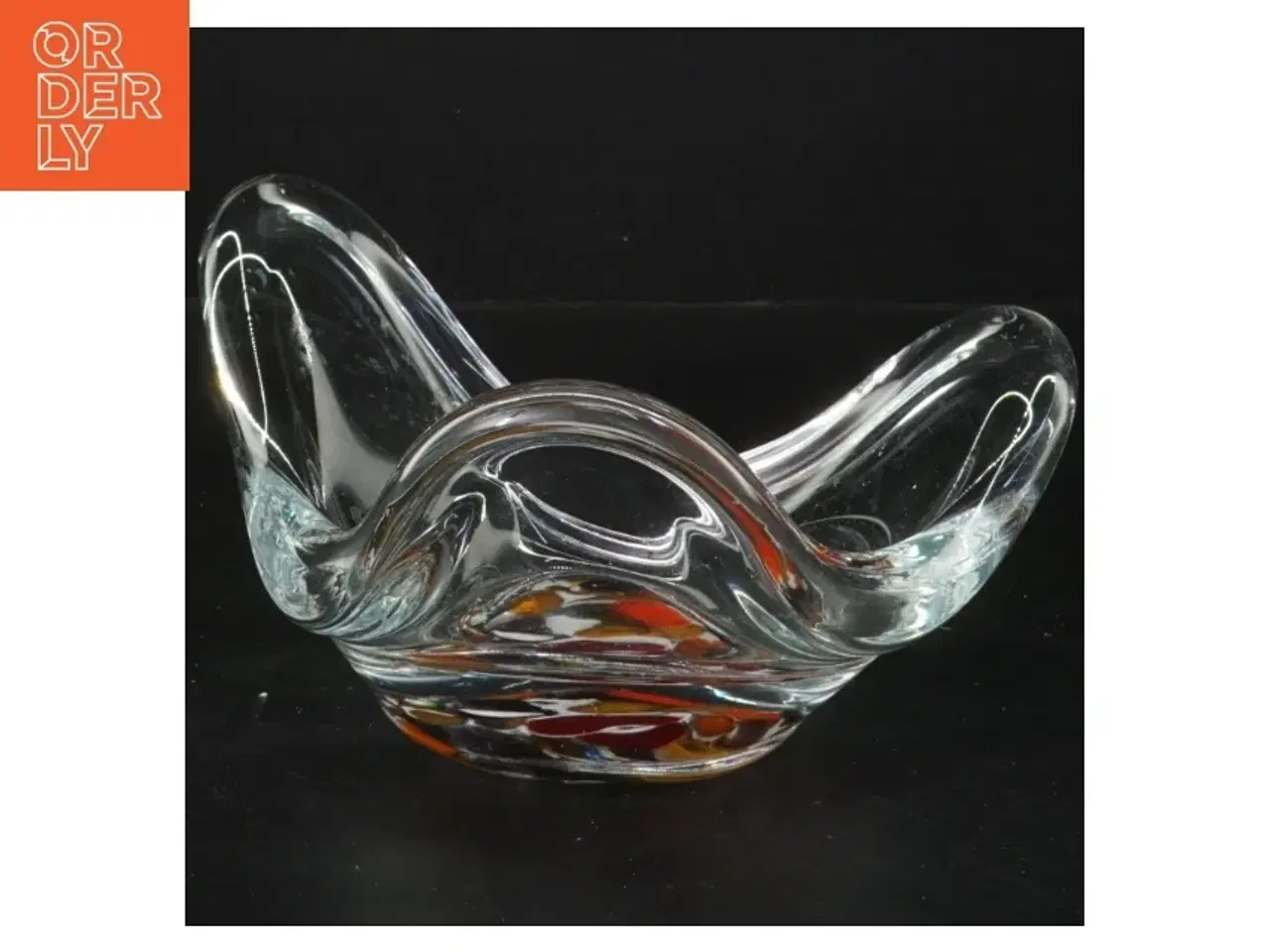 Billede 2 - Glas skål (str. 19x10 cm)fra holmegaard