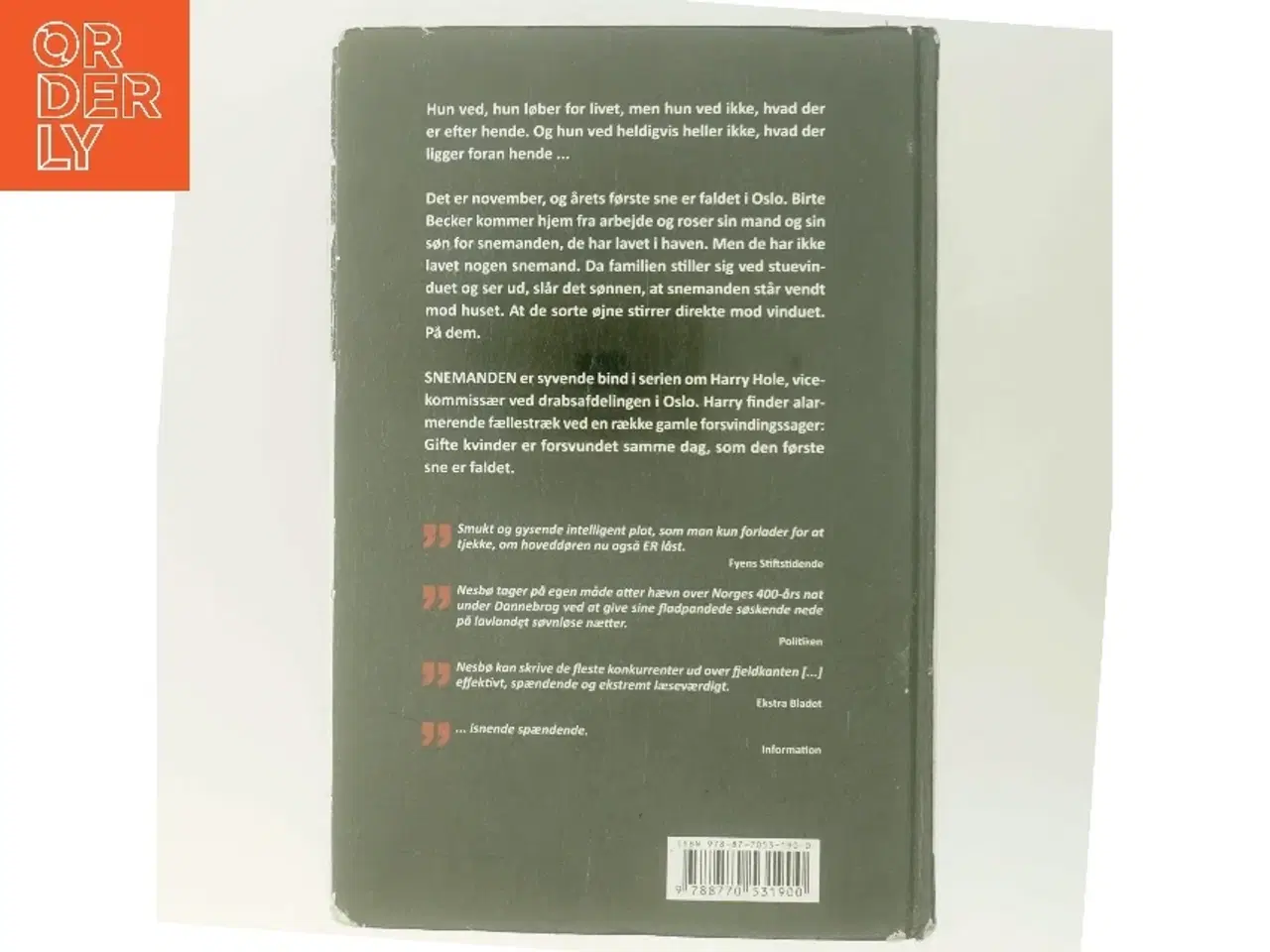 Billede 3 - Snemanden af Jo Nesbø (Bog)