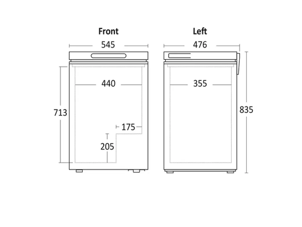 Billede 2 - Scandomestic Kummefryser 99 Liter – SCCF100WD