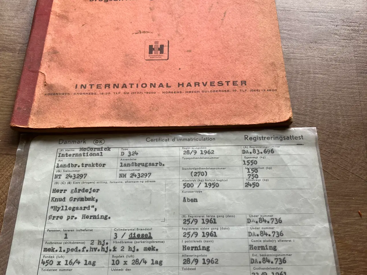 Billede 4 - veteran traktor IH mc cormick D324 1961